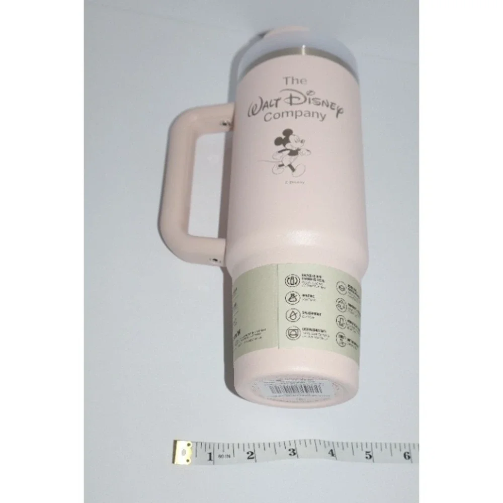 D23 2025 Walt Disney Company Store Mickey Mouse Pink 30 OZ Stanley Tumbler NEW - Picture 10 of 12